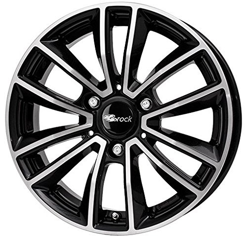 Brock B31 schwarz front-poliert 4,5x15 ET24 3.00x112.00 Hub Hole 57.10 mm - Alu felgen