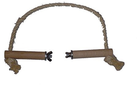 pipano Sitzseil 30-150 cm Sisal 8 mm für Vogelkäfig, Kletterseil, Kanarienvogel, Wellensittich, PS228 (30 cm)