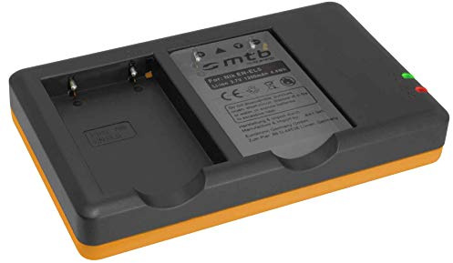 Caricabatteria doppio (Corrente, USB) per Nikon EN-EL5 / Coolpix P500, P510, P520, P530 ... Alimentatore 2A incluso - 2 batterie simultaneamente caricabili
