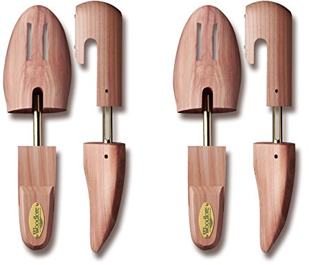 Allen Edmonds Woodlore Men’s Cedar Wood Shoe Trees (2 Pairs) Adjustable, Aromatic,MADE in USA (Large / 10.5-11.5, Cedar)