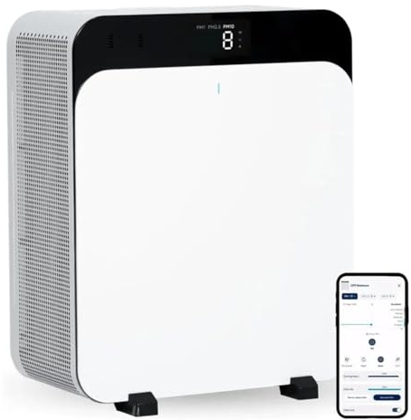 BLUEAIR Premium luftrenare för rum upp till 131 m² för husdjursallergener, virus, bakterier och stora utrymmen, Classic Pro CP7i