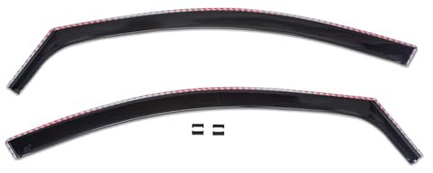 J&J AUTOMOTIVE | GP Windabweiser Regenabweiser Passend Für Carawelle/Trans-Türerr/Multivan T5 2003-2015, Schwarz, Getönt, Set 2-Teilig