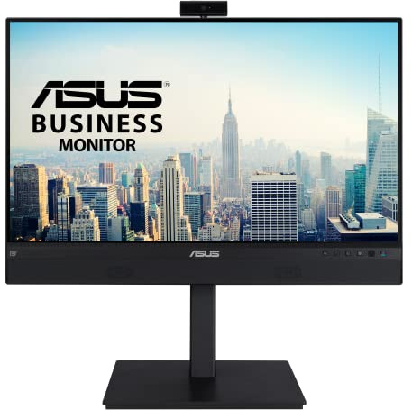 ASUS BE24ECSNK - Monitor per webcam da 24 (23,8 visualizzabile), Full HD, IPS, senza cornice, webcam Full HD, array di microfoni, cancellazione del rumore AI, certificato zoom, esposizione