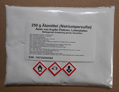 250 g frätande medel (natriumpersulfat), etsning av kopparkretskort, kretskort