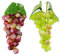 EQLEF 2 Bunches Artificial Grapes Plastic Fruits for Decoration, Green and Red Fake Grapes Fake Fruit Simulated Fruit for Home Kitchen Party Decor Vintage Wedding Favor (Grapes)