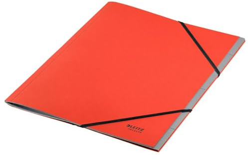 Leitz Sortiermappe aus Karton, 6 Positionen, A4, 100% rot, 39140025