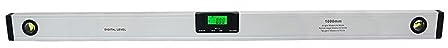 FUNTLY Digitale wasserwaage Digitale Wasserwaage 1000 mm, elektronischer Winkelmesser, Winkelmesser, Winkelsucher, Magnete, Wasserwaage, Neigungstest, Lineal 1000 mm (Color : Without las-er)