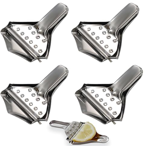 FLOTRUTE 4 Stück Handheld Zitronenpresse, Zitronenpresse Handpresse, Zitruspresse Manuell, Anti-Ätzmittel, Schweres Saftpresse Manuell, für Küche, Restaurant,Bar, Sicher und Langlebig