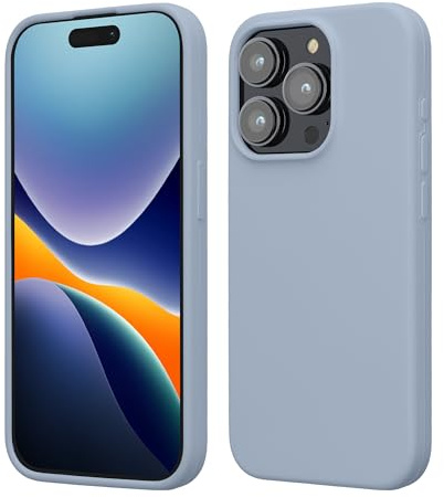 kwmobile Case for iPhone 15 Pro Case - Soft TPU Silicone Cover - Light Blue