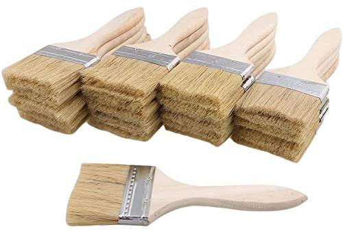 Giilayky 24 PièCes SéRies Les Pinceaux 70Mm la Puce de Peinture et de Vernis la Brosse Parfaite pour Les Peintures de Mur et de Bois