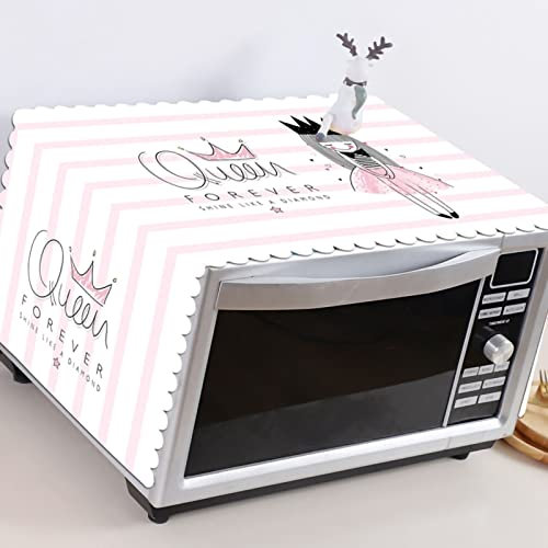 Tanant Cubierta Antipolvo para Horno Microondas, 13,8 X 39,4 Pulgadas Cubierta para Horno Microondas Paño A Prueba de Polvo y Aceite Lindo A Prueba de Polvo Shiled Universal A (Princesa)