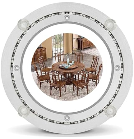 Robuster Drehteller Aus Aluminiumlegierung, Drehbares Kugellager, Runder Esstisch, Kugellager Drehteller, Glatte Drehplatte für Tischplatte, Rotierende Lager Drehscheibe ( Size : 50CM(19.6INCH) )