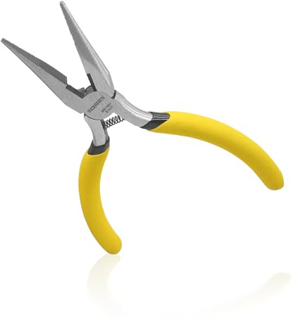 BOOSDEN Pinza a Becco Lungo 13 cm, Pinze Becco Piccole con Taglialato Laterale, Pinza Piccola di Precisione con Impugnatura Comfort per Elettronica, Bigiotteria, Gioielli e DIY