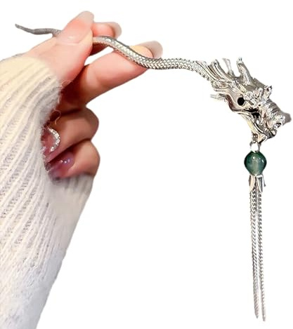 GMBYLBY Haarnadel mit Drachen-Motiv, chinesische Haarnadeln, Cheongsam-Haar-Accessoires für Damen, Teenager, langes Haar, Haarstäbchen für Damen, dekorative Drachen-Haarstäbe, Haarnadeln für lange