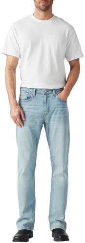 Levi's Herr 527 Slim Boot Cut Denim Jeans, Colour Here We Stop, storlek 31 32, Here We stop, 31W / 32L