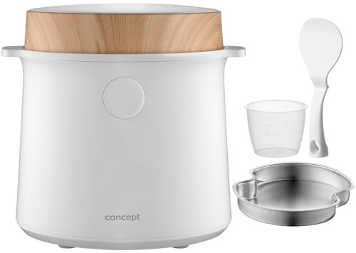 Concept RE3030 Cuiseur à riz numérique 1,5 l Blanc Décor bois
