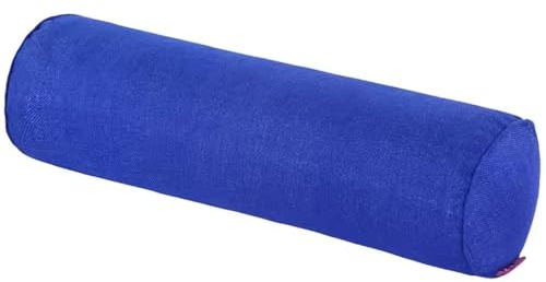 Nackenrollekissen 15x40/20x80 Rollenkissen Weichem Zylindrisches Nackenrolle mit Reißverschlus Nackenkissen Bequemes Rohrkissen Kissen für Kopf, Nacken, Rückenstütze Reisekissen(Dark blue,20x100cm)