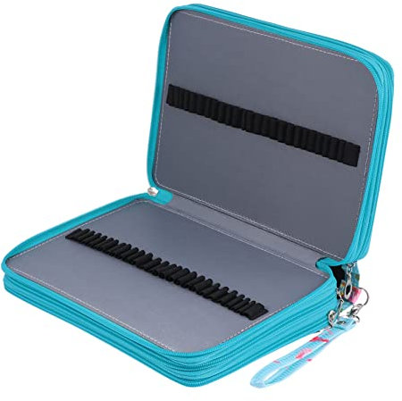 DIYEAH Bleistift Tasche Große Kapazität Multifunktional PU Leder für Zeichner und Schüler Stifte Organizer für Kunstbedarf