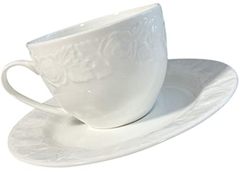 Cabilock Ceramic Coffee Cup Vintage Style Heat Resistant Mug Decorative Water Cup Handle Festival Tea Mug