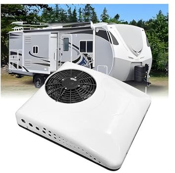 GERAZAHO Climatiseur de Toit pour Camping-Car, climatiseur Split 12/24 V CC pour Camion, 5 Modes de Commutation gratuits, économie d'énergie, Refroidissement/Chauffage, pour camions