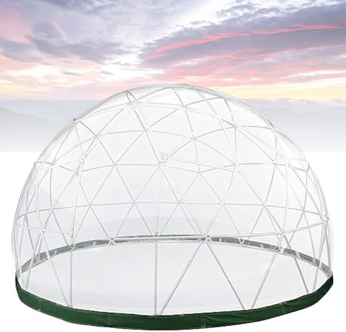 Tienda de campaña de burbujas para jardín, cubierta impermeable de TPU transparente para patio y zonas de comedor (marco no incluido)