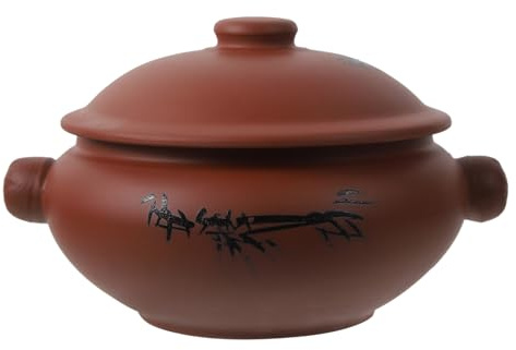 TOYANDONA Olla de para Guisar Cazuela Resistente y Saludable para Cocina Retención de Calor Uniforme para Vitrocerámica Multiuso para Estofado y Hervir