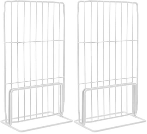 ANDRESLAD Divisorio in Filo di Ferro per Congelatore 2 Pezzi Separatore Rete Regolabile 32-34 CM X 36 CM Organizer per Frigorifero e Ripiani per Casa Ristorante e Negozi Alimentari