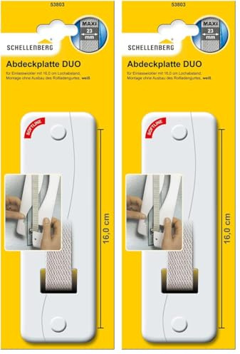 Schellenberg, piastra di copertura, bianca, 53803 (Confezione da 2)