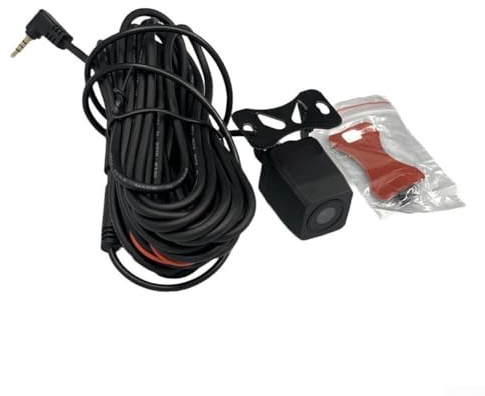 Jonikuper Telecamera posteriore per auto 1080P AHD con interfaccia a 4 pin da 2,5 mm, per sistema DVR, compatibile con la maggior parte dei veicoli, telecamera posteriore impermeabile in ABS nero