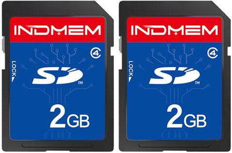SD Card 2GB Class 4 Flash Memory Card 2G Camera Card 2 Packs | Stanard Secure Digital Card