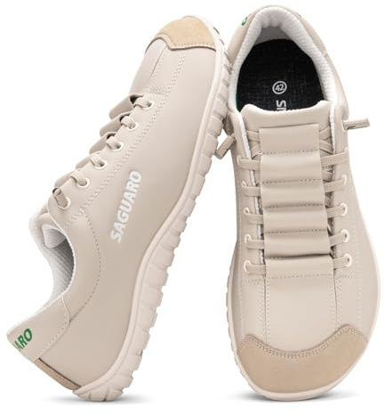 SAGUARO Zapatillas Barefoot Minimalistas Hombre Mujer - Zapatos Casual Deportivos Ligeros con Puntera Ancha y Suela Zero Drop para Trabajo, Viaje y Uso Diario,Gr.36-48