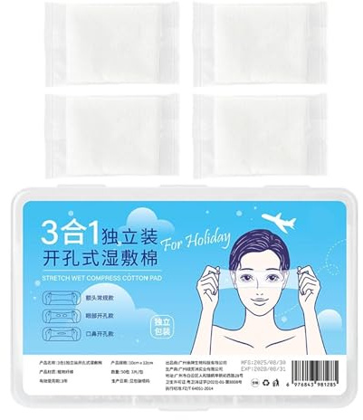 Discos Faciales De Algodón Limpiador 150 Uds. Estirables | Almohadillas Faciales de Algodón para Mujer Diario, Mañana y , Hogar, Spa y Salón, Desmaquillado y Limpieza Facial