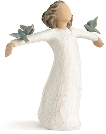 Willow Tree, Figura de ángel con pajaritos, Home Deco, Enesco
