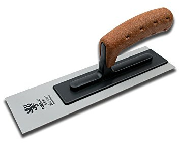 NELA PVC-Rohr-Glättekelle BiKoGRIFF Kork 270x80mm mit Face Glättkelle Traufel 100% Made in Germany
