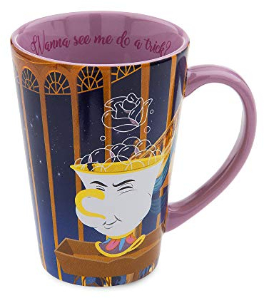 Taza de la Bella y la Bestia de Disney Chip, exclusiva a todo color