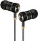 Auricolari,Cuffie ad alta Definizione, isolamento acustico, ottimi bassi progettati per iPhone, iPod, iPad, lettori MP3, Samsung Galaxy, Nokia, HTC, exc. (Nero e oro)