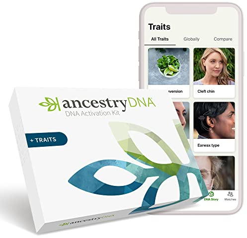 AncestryDNA + egenskaper: Genetisk etnicitet + egenskapstest, AncestryDNA-test med fler än 35 egenskaper, DNA Ancestry-test, genetiskt test