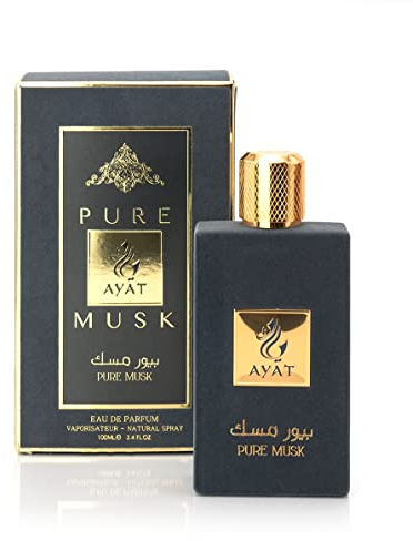 Ayat Perfumes – Eau de Parfum für Damen 100ml – orientalischer arabischer Duft – Dubai hergestellt und entworfen in den Vereinigten Arabischen Emiraten (Pure Musk)