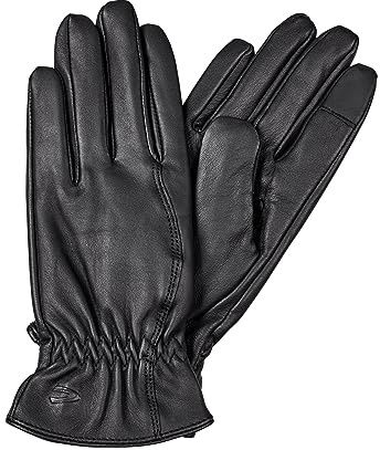 camel active Damen Lederhandschuhe mit leichtem Strickfutter