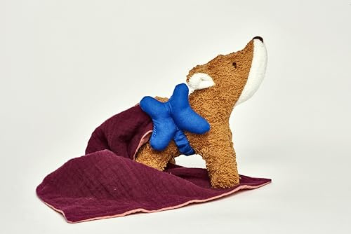 Käthe Kruse Flori Fuchs Schmusetuch - Ökologisches Schmusetuch und Stofftier, 23 cm, Oeko-TEX® Baumwollfrottee, Für Kinder Ab 0 Monaten