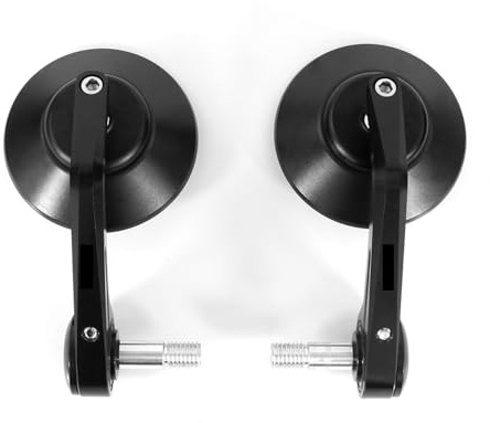 Motorrad Lenkerendenspiegel Für R Für Nine-t 2014-2019 Motorrad Bar End Spiegel Griff Bar Rearview Außenspiegel Motorrad Rückspiegel(Black)