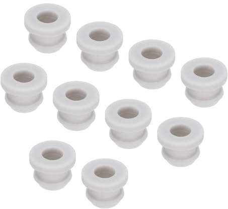 QUARKZMAN 20pz Scatto Passacavo Gomma con Tappo Montaggio Diametro 8 mm Id 5,5 mm Guarnizione Antigraffio per Scatola Elettrica Cavo Tubo Grigio