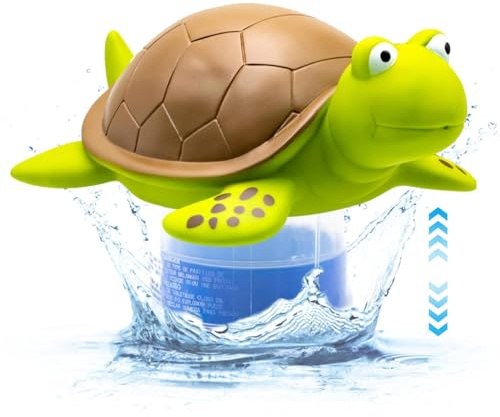 Pool Dosierschwimmer, Chlorschwimmer Für Pools, Niedlicher W-hirlpool-Schwimmer Mit Schildkröten-Design, Für Bad Spa Aquarium Und Pool Wasser Sauber