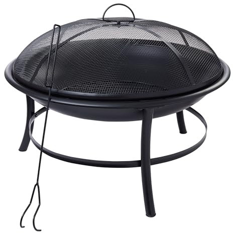 26-Zoll-Feuerstelle, kleine Lagerfeuerstelle, Grillstelle, Feuerstelle zum Holzverbrennen im Freien, für die Terrasse, den Hinterhof, das Campingdeck, die Picknickveranda
