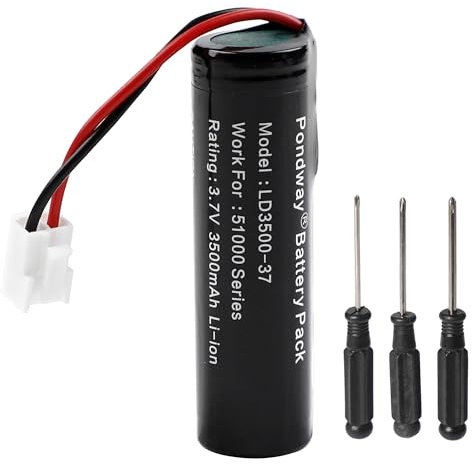 PONDWAY 3500mAh 3.7V BFN18650 1S1P Ersatzakku Kompatibel mit Leifheit Dry & Clean 51000, 51002, 51113, 51114 Elektrischer Fenstersauger Lithium-Ionen-Akku 12,95Wh