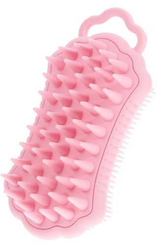 VERDANVERSE Silikon Körperwäscher mit Kopfhautmassage Peeling Bürste für Dusche und Bad Ergonomisches Design Sanfte für Trockene Kopfhaut und