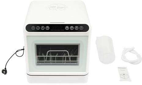 SICHENSH 1100W Tischgeschirrspüler, Tragbarer Kleine Tischspülmaschine, Mini Geschirrspüler mit Vier Waschmodi, Tragbare Spülmaschine, Tischgeschirrspüler Freistehen für kleine Küchen