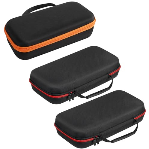 WHAMVOX 3 Teiliges Mikrofon Flightcase Mikrofonkoffer Mikrofontasche Mit Griff Mikrofon Equipment Koffer Hartschalenkoffer Für Reisen Tragbarer Mikrofonkoffer
