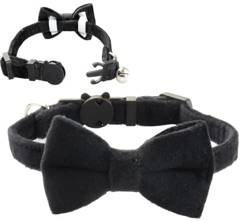 Hundehalsband mit Fliege, bequem, verstellbar, mit Schleife