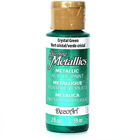 Deco Art Americana Acrylic Metallic Paint, Crystal Green, 59 ml (Pack of 1)
